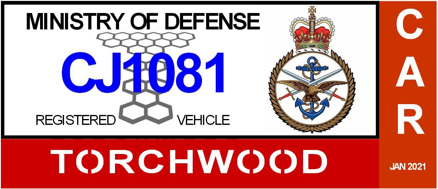 Torchwood DD2220 Parking Decal