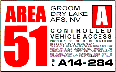 Area 51 sign