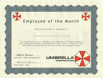 Employee of the Month Certificate Template