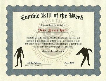 Zombie Kill of the Week